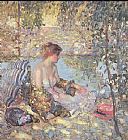 Unknown sylvan dell by richard miller painting